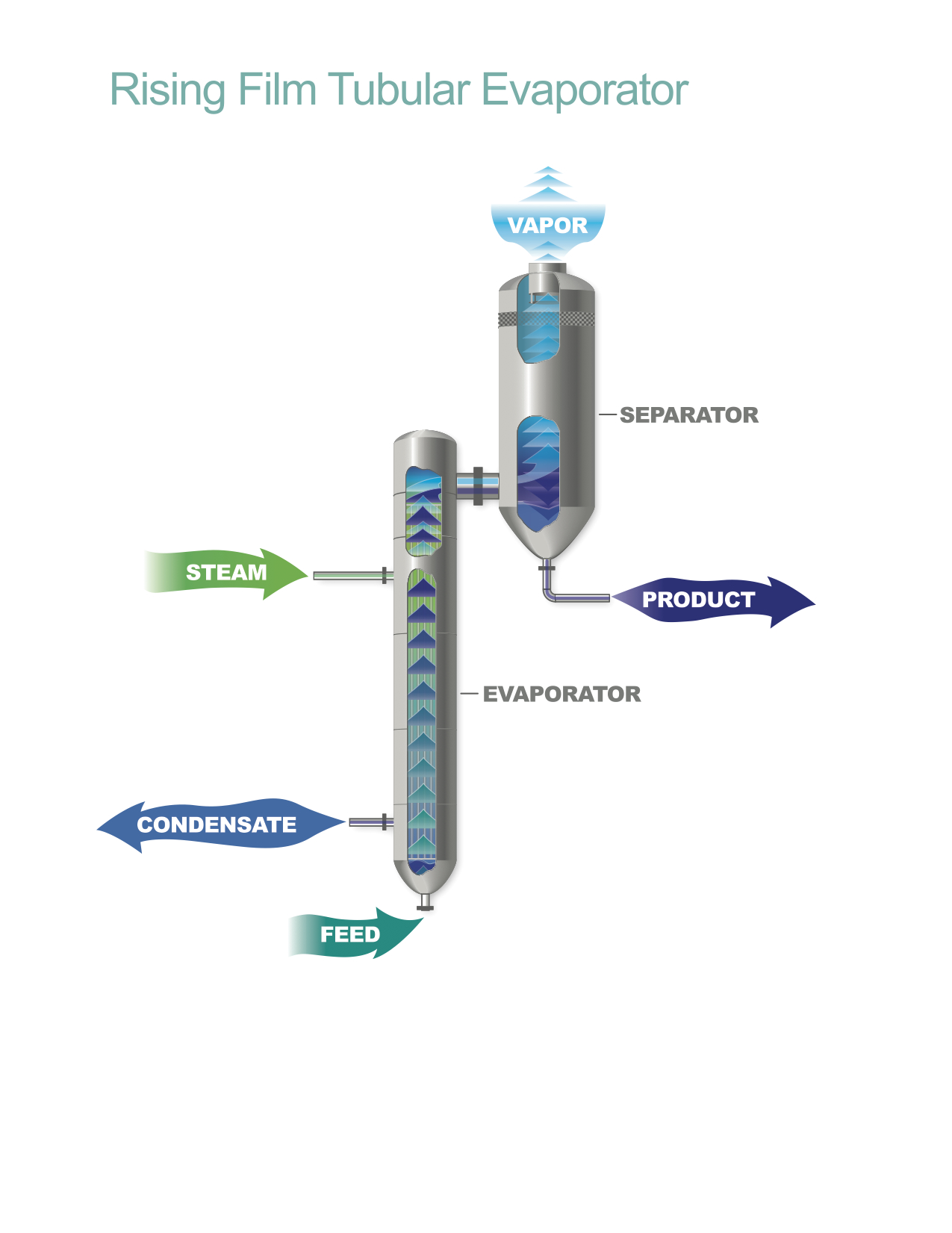 Rising-film-evaporator
